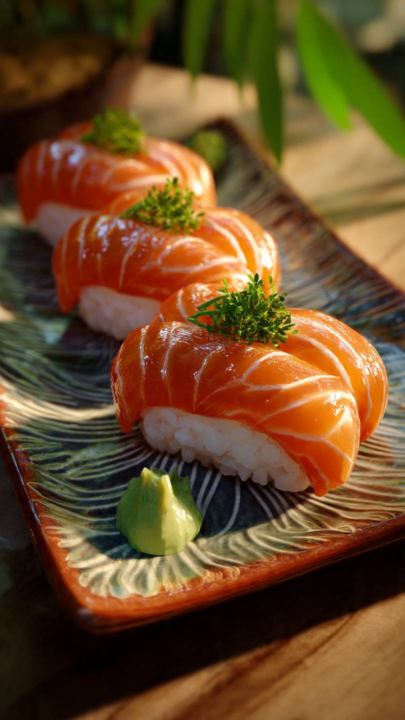 sushi de salmon