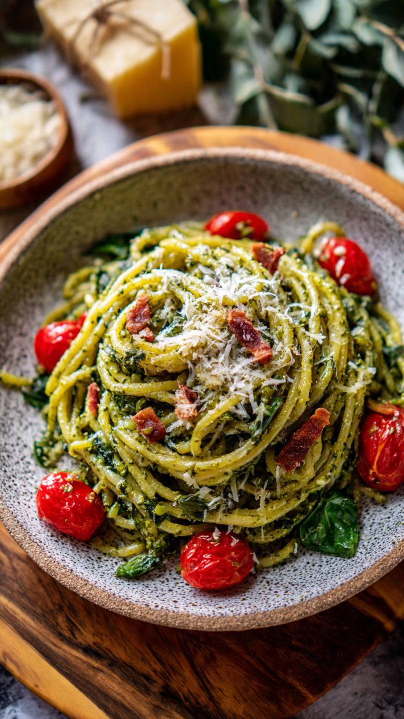espagueti al pesto