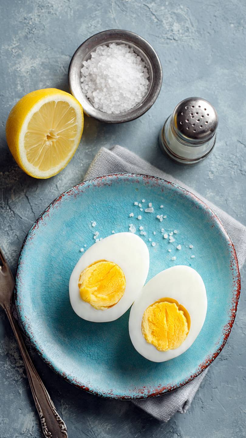 huevos duros con sal y limon